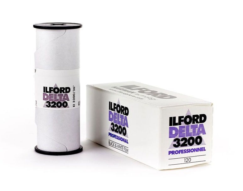 Ilford Delta 3200 Professional black and white film, 120 roll
