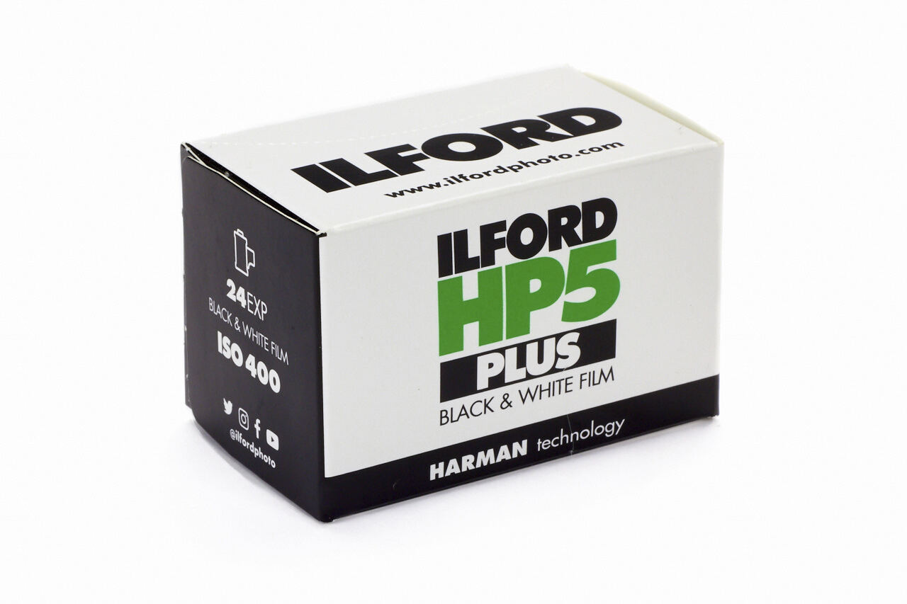 Ilford HP5 Plus Black and White Negative Film (35mm Roll Film, 36 Exposures)