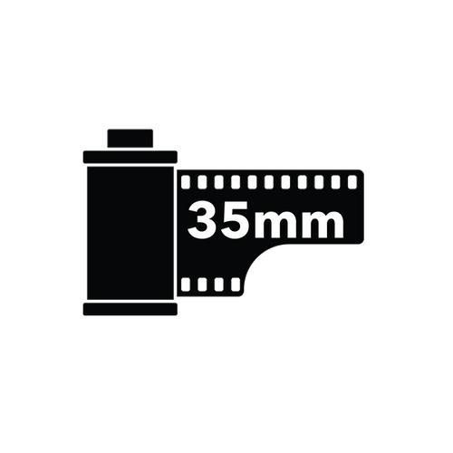 Roll of 35mm film ready for processing at Old School Photo Lab